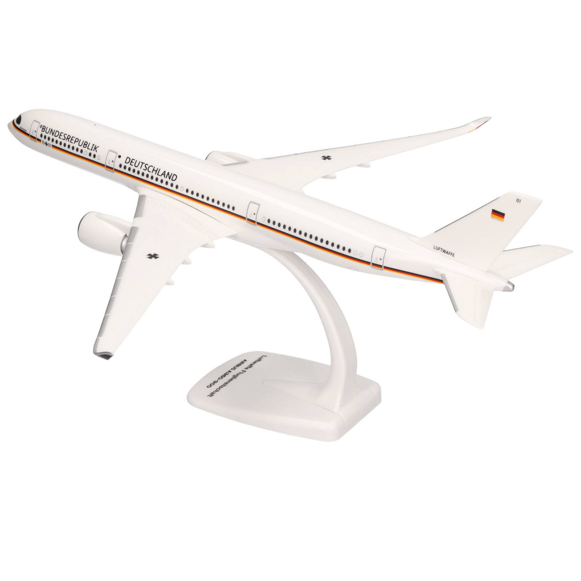 Herpa Snap-Fit Flugzeugmodell Luftwaffe Flugbereitschaft Airbus A350-900 (1:200)